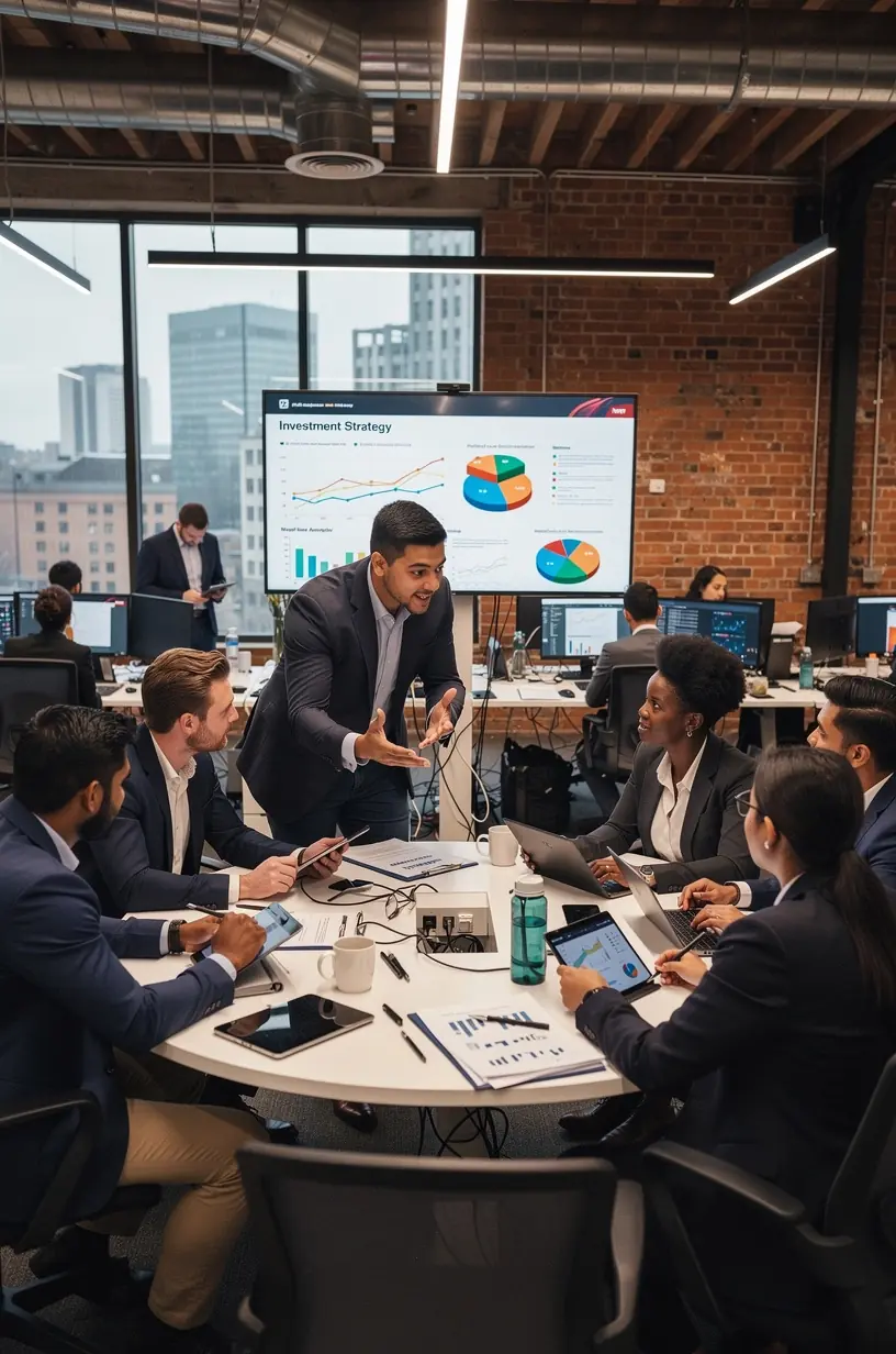 Professional team collaboration